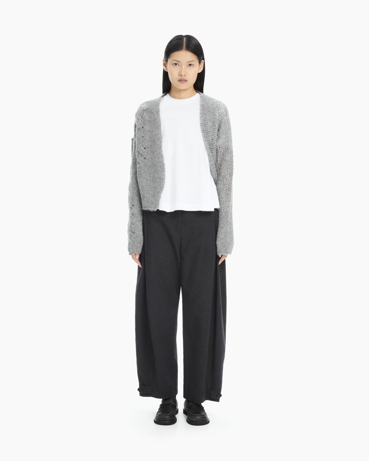 MLO Cardigan in maglia lavorata GRIGIO