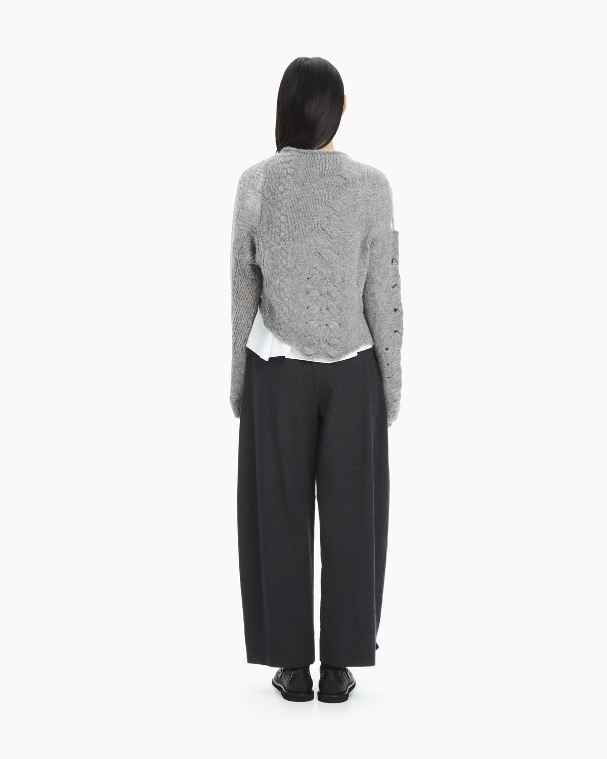 MLO Cardigan in maglia lavorata GRIGIO