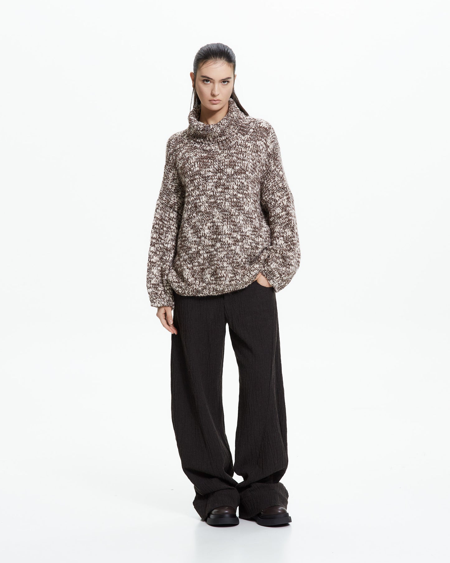 MLO Maglia oversize in maglia mélange