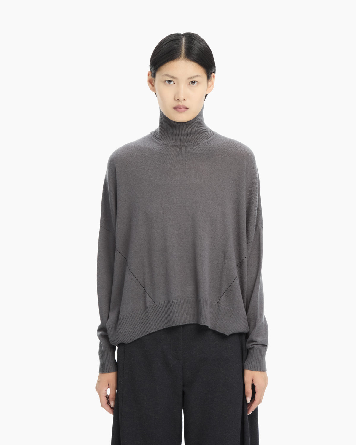 MLO Dolcevita in maglia rasata VERDE