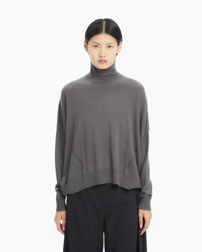 MLO Dolcevita in maglia rasata VERDE