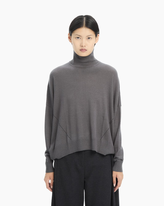 MLO Dolcevita in maglia rasata VERDE