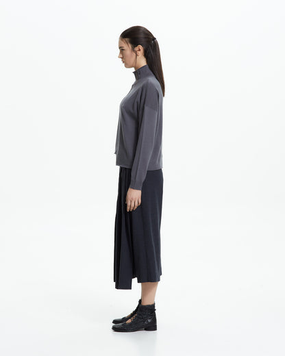 MLO Maglia con collo strutturato VERDE