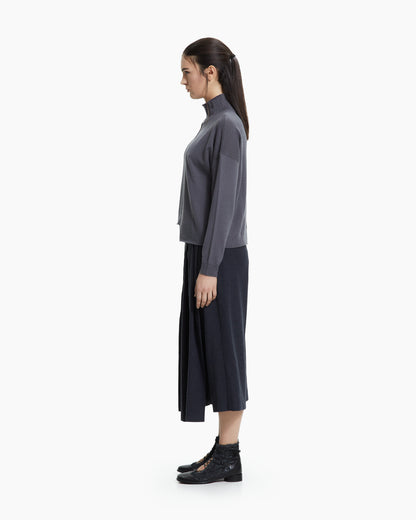 MLO Maglia con collo strutturato VERDE