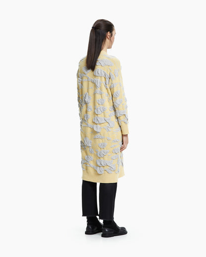 MLO Cardigan jacquard tridimensionale