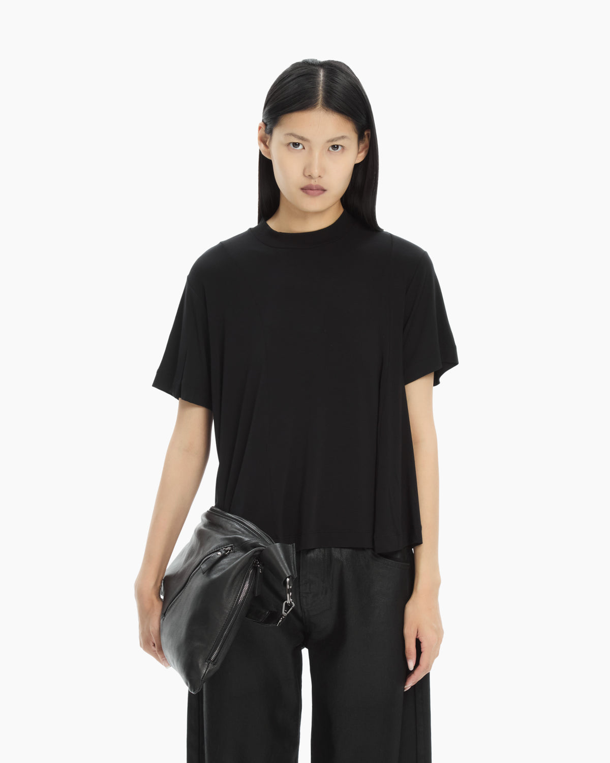 MLO T-shirt fluida  NERO