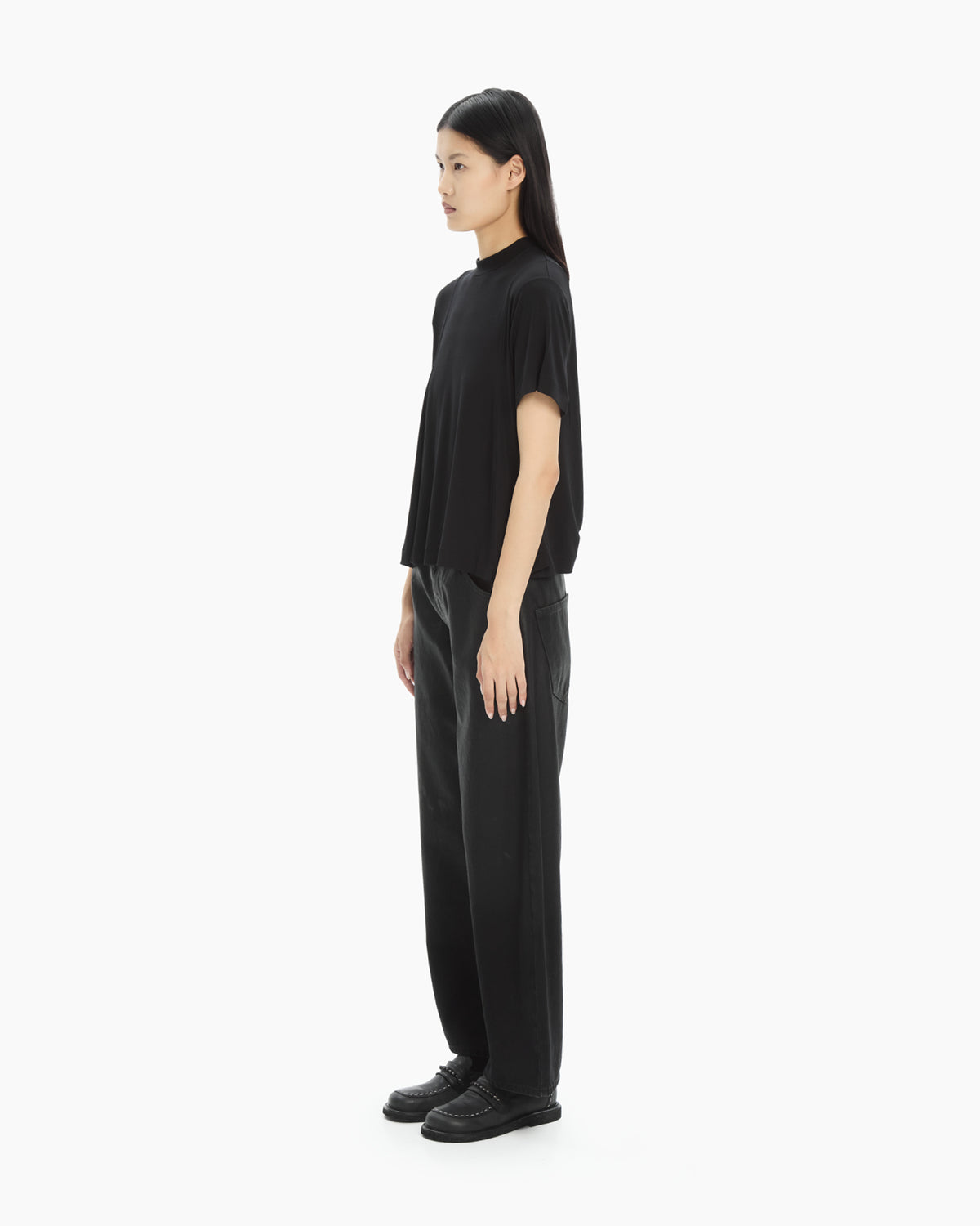 MLO T-shirt fluida  NERO