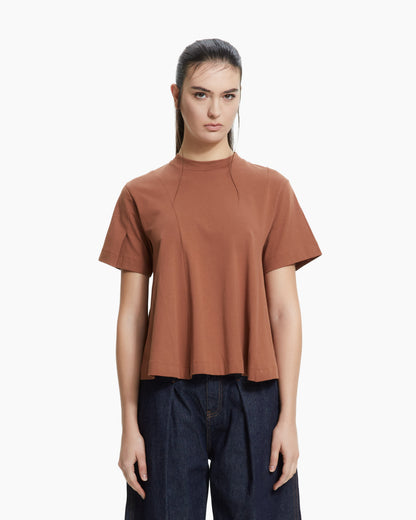 MLO T-shirt svasata MARRONE