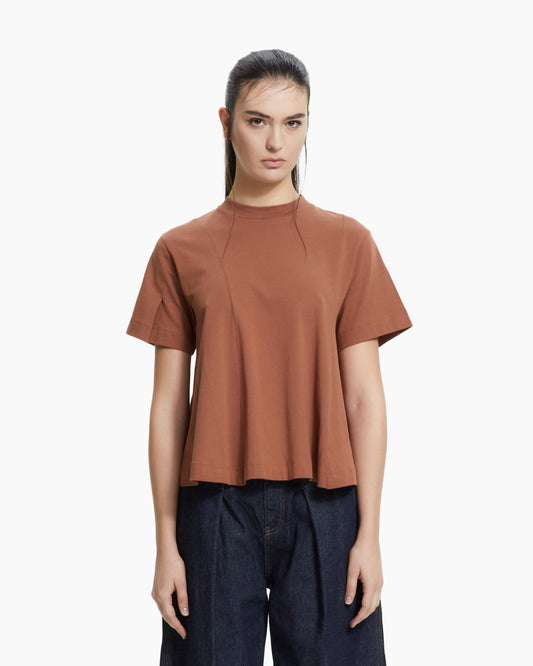 MLO T-shirt svasata MARRONE