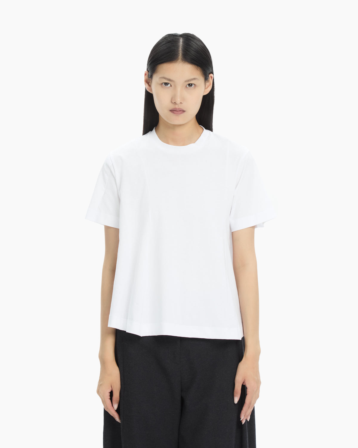 MLO T-shirt svasata BIANCO