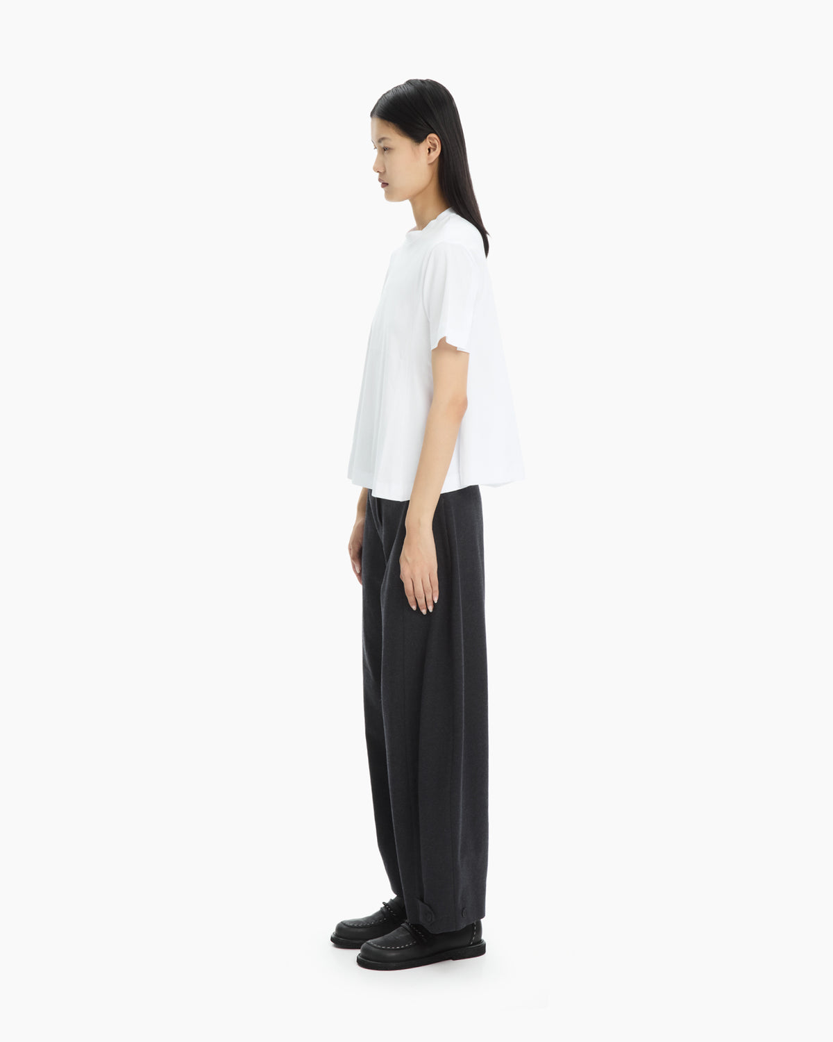 MLO T-shirt svasata BIANCO