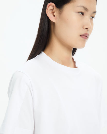 MLO T-shirt svasata BIANCO