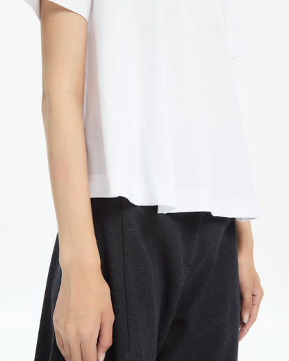MLO T-shirt svasata BIANCO
