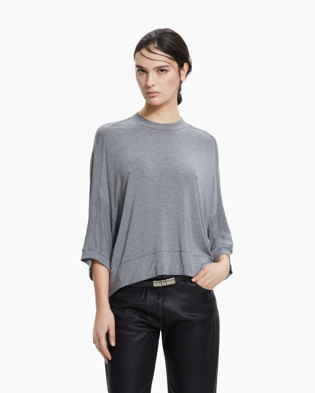 MLO Maglia fluida oversize GRIGIO