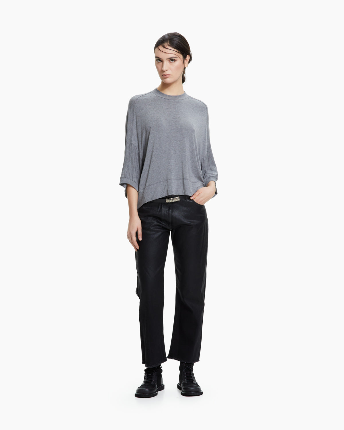 MLO Maglia fluida oversize GRIGIO