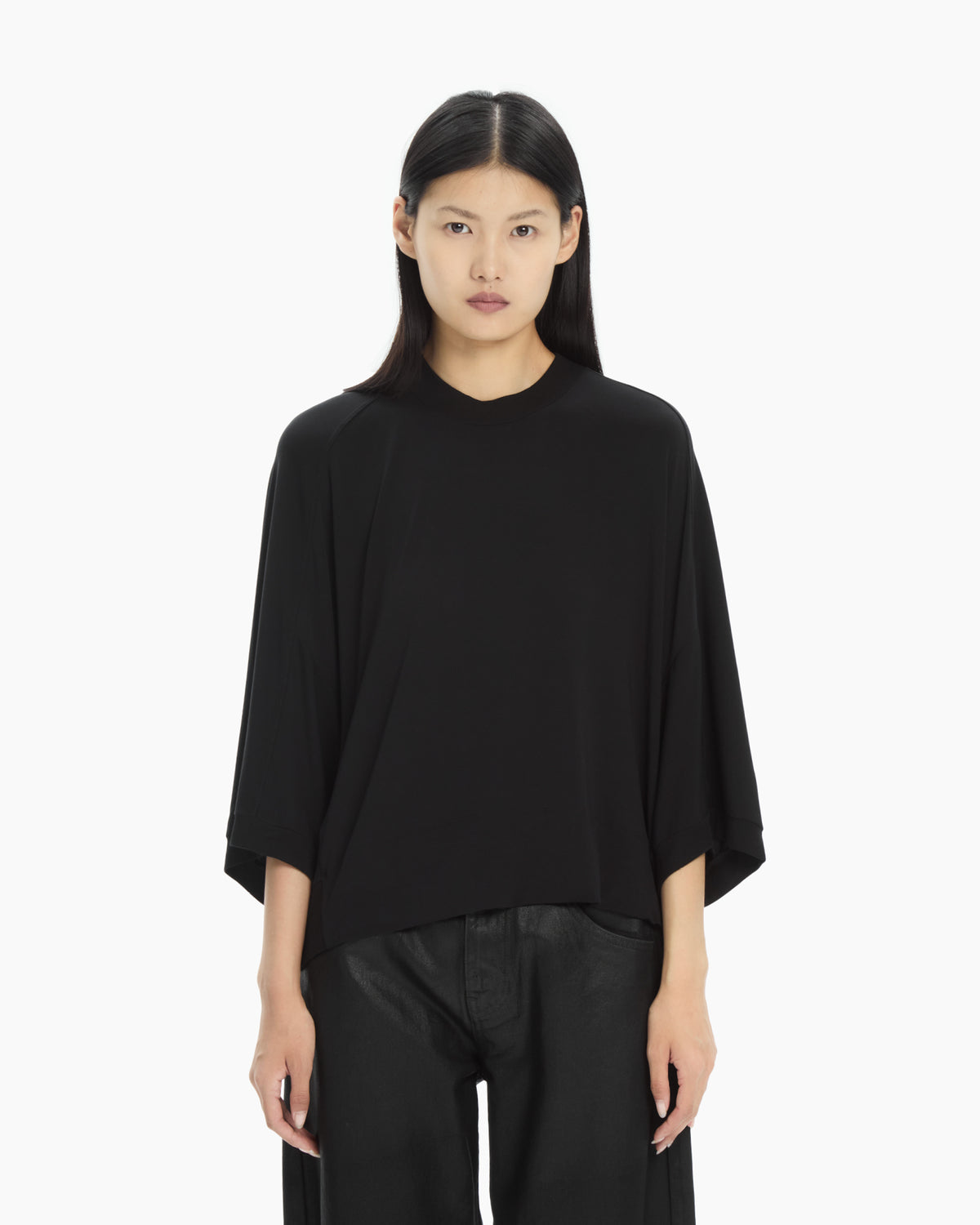 MLO Maglia fluida oversize NERO