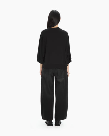 MLO Maglia fluida oversize NERO