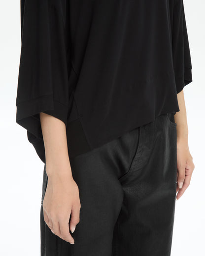 MLO Maglia fluida oversize NERO