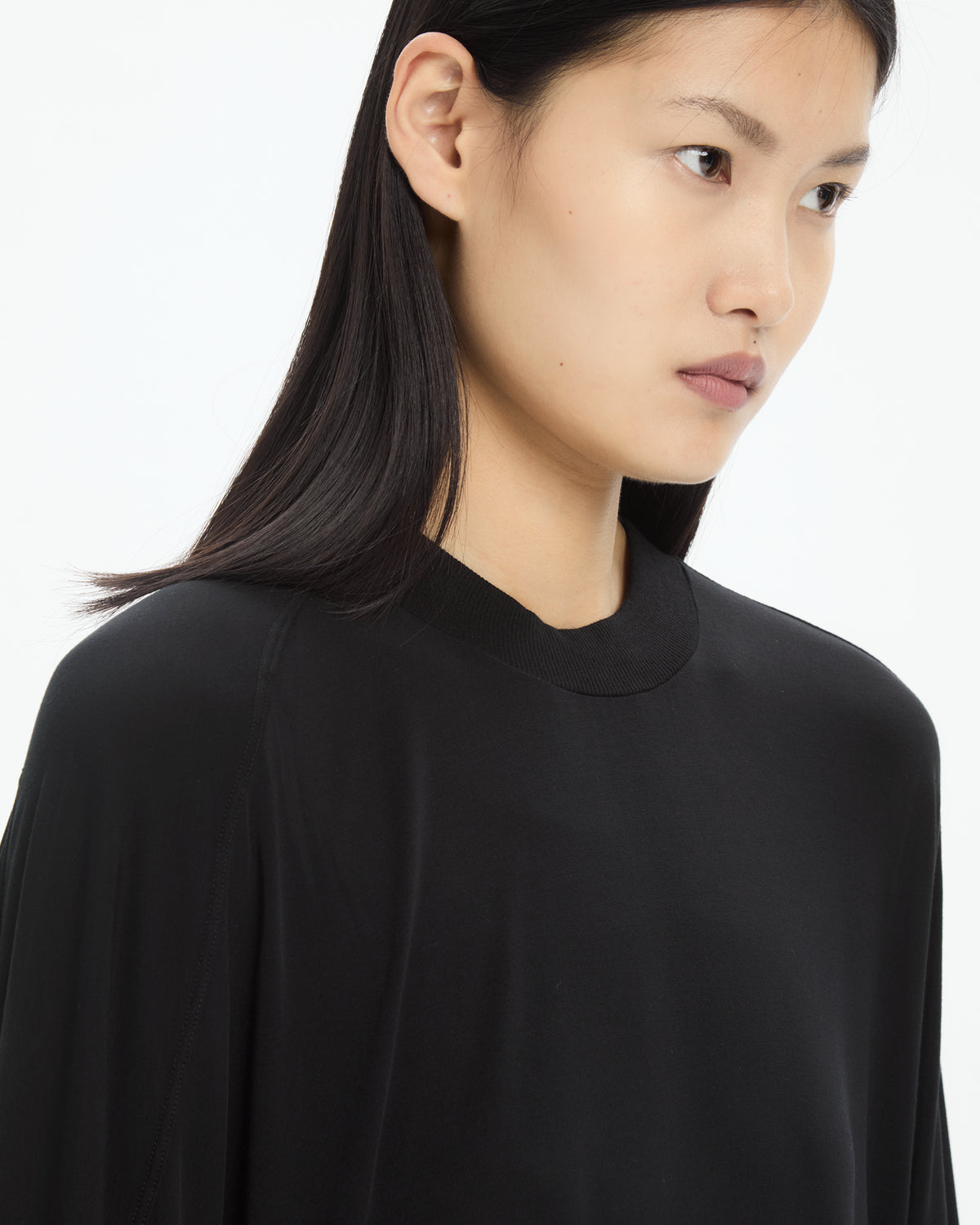 MLO Maglia fluida oversize NERO