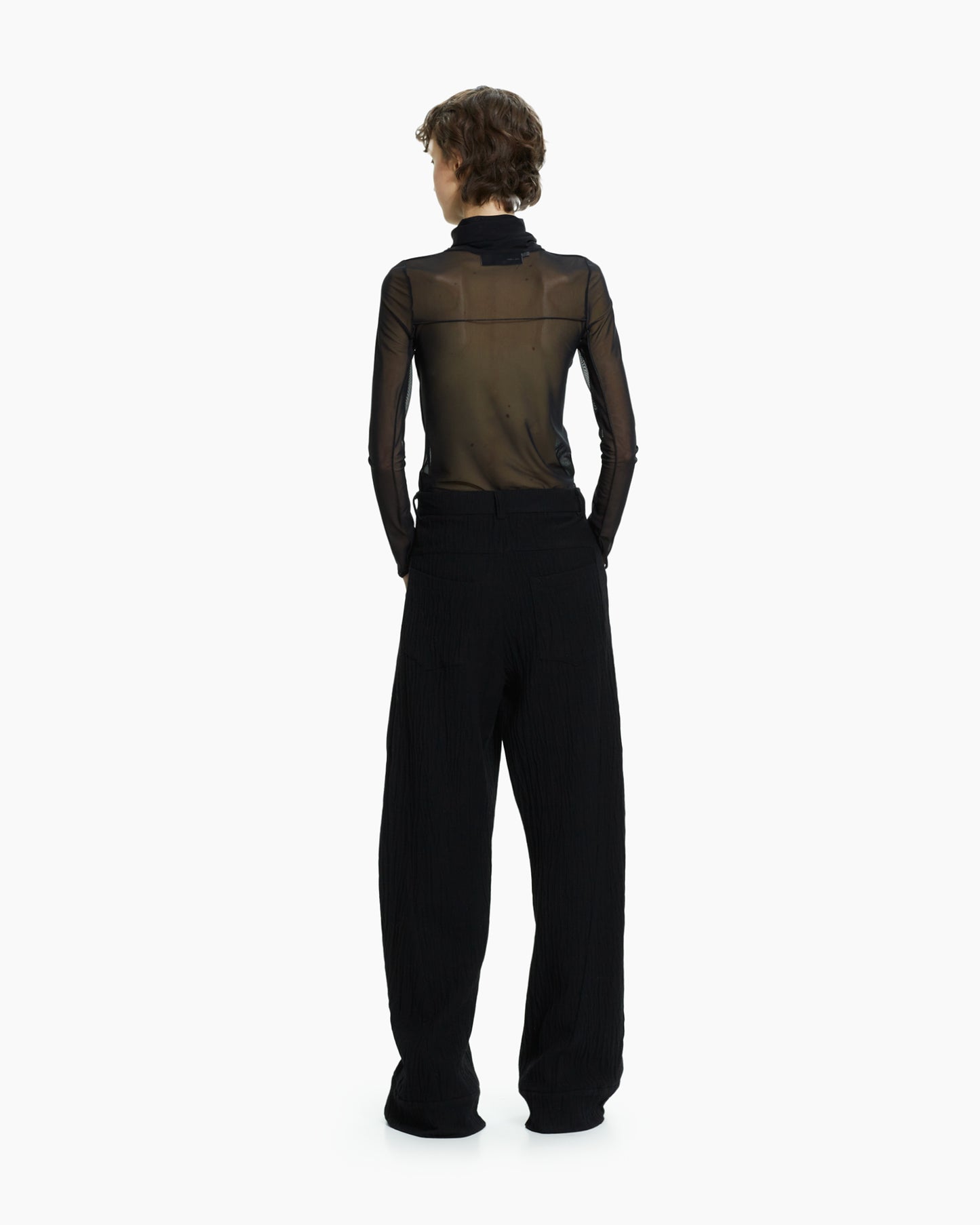 MLO Top in tulle NERO
