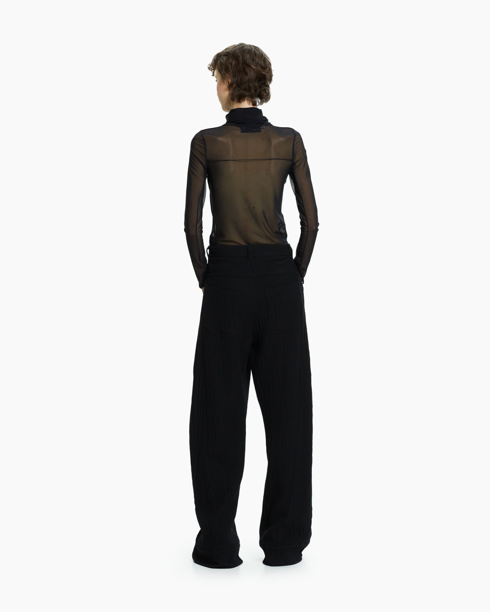 MLO Top in tulle NERO