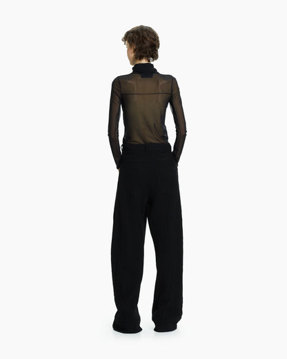 MLO Top in tulle NERO