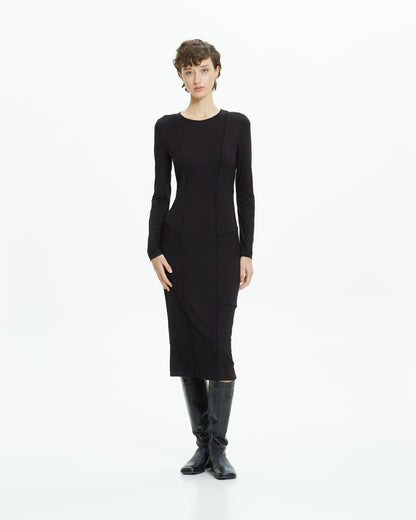 MLO Maglia lunga aderente NERO