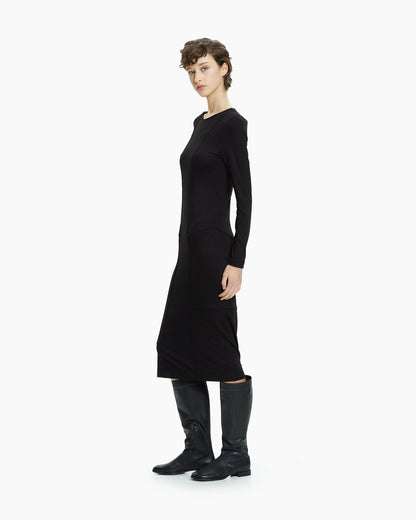 MLO Maglia lunga aderente NERO