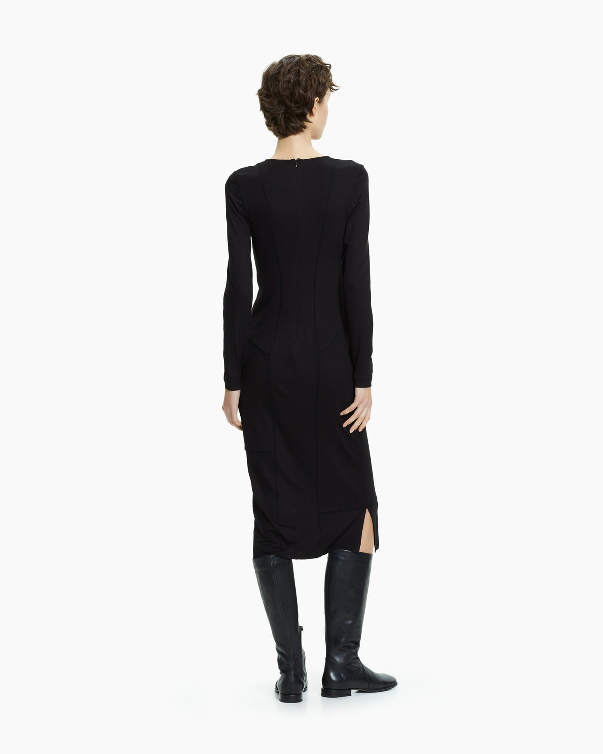 MLO Maglia lunga aderente NERO