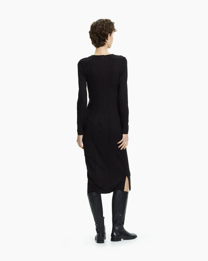 MLO Maglia lunga aderente NERO