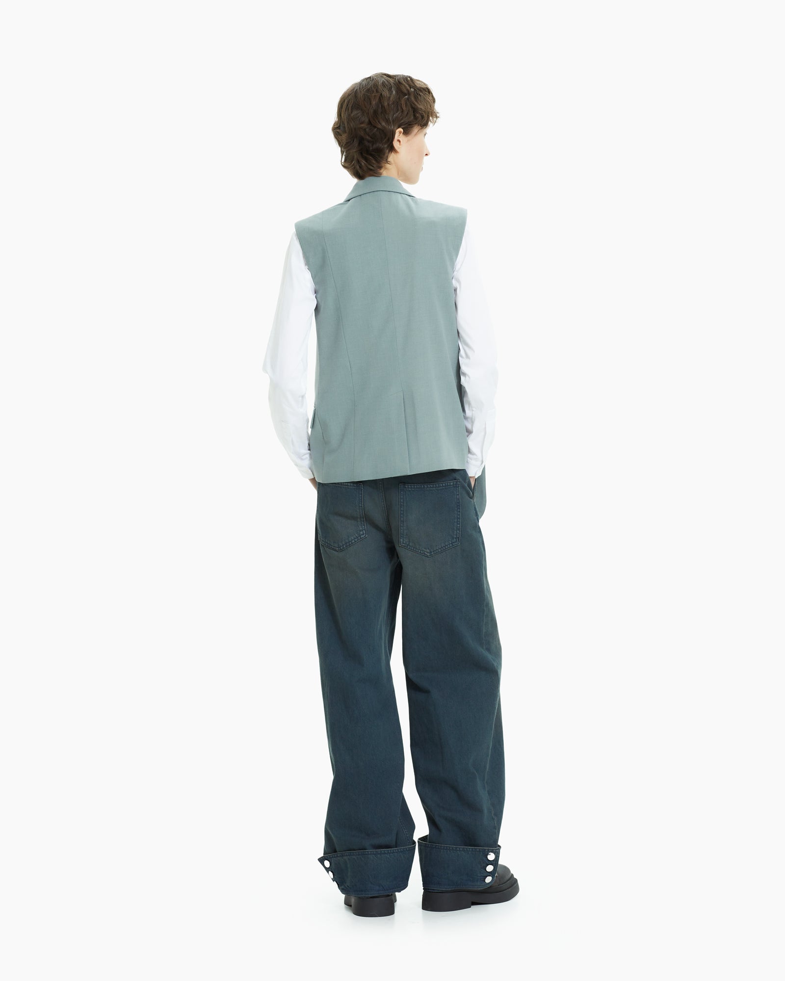 MLO Gilet lungo sartoriale GRIGIO