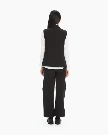 MLO Gilet lungo sartoriale NERO