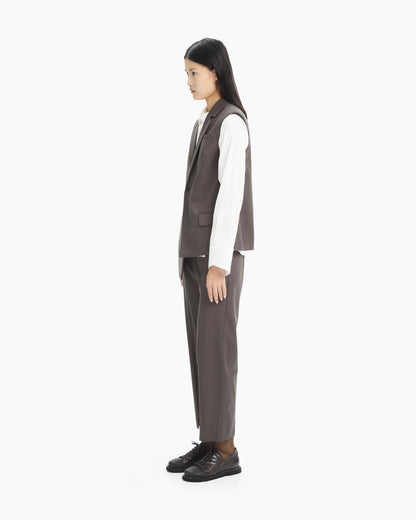 MLO Gilet lungo sartoriale VERDE