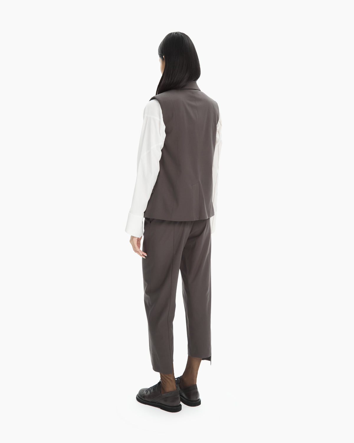 MLO Gilet lungo sartoriale VERDE