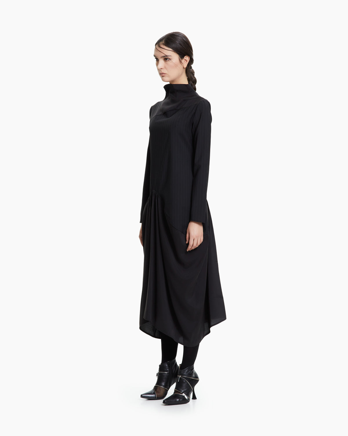 MLO Abito drappeggiato NERO