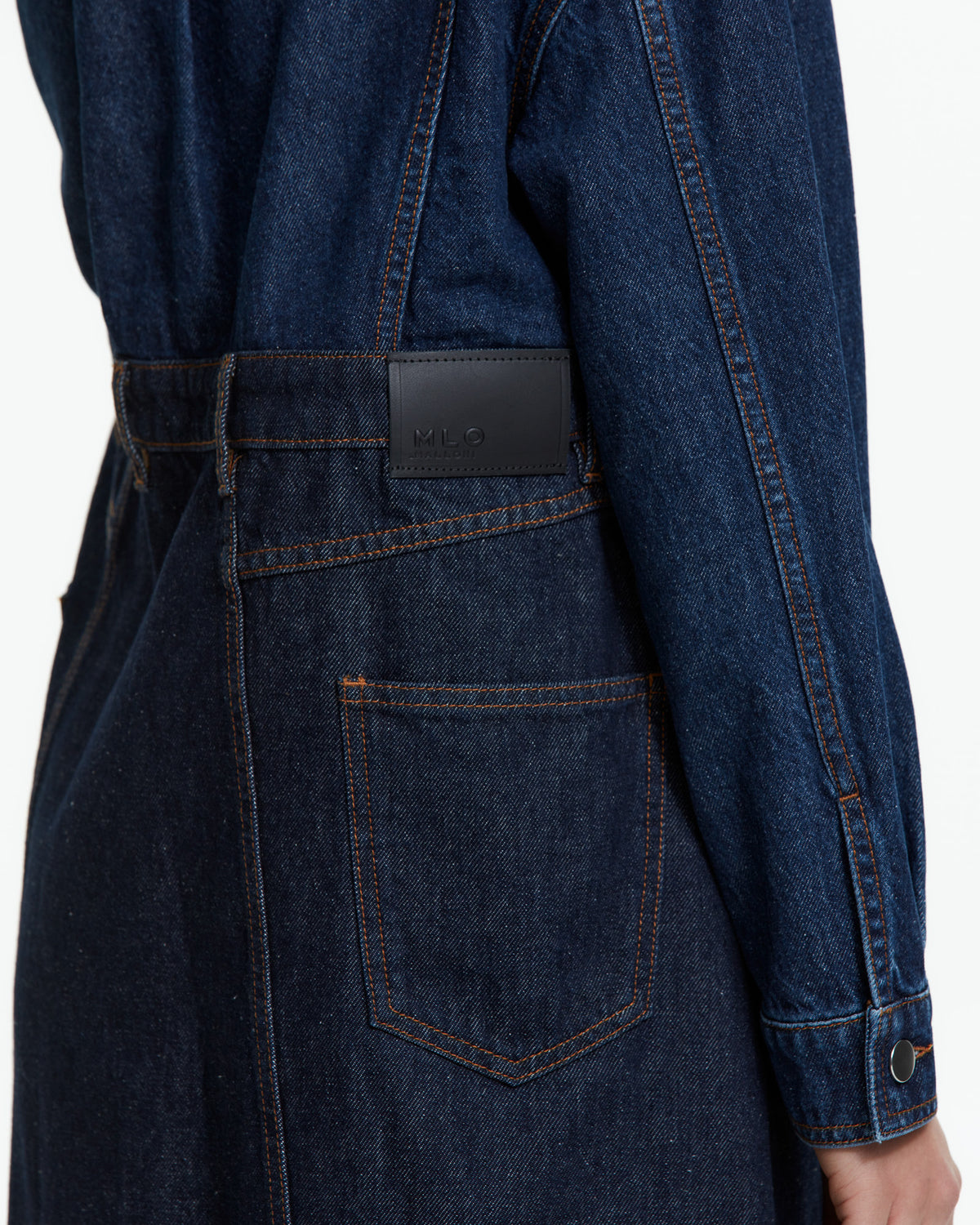 MLO Abito chemisier in denim  BLU