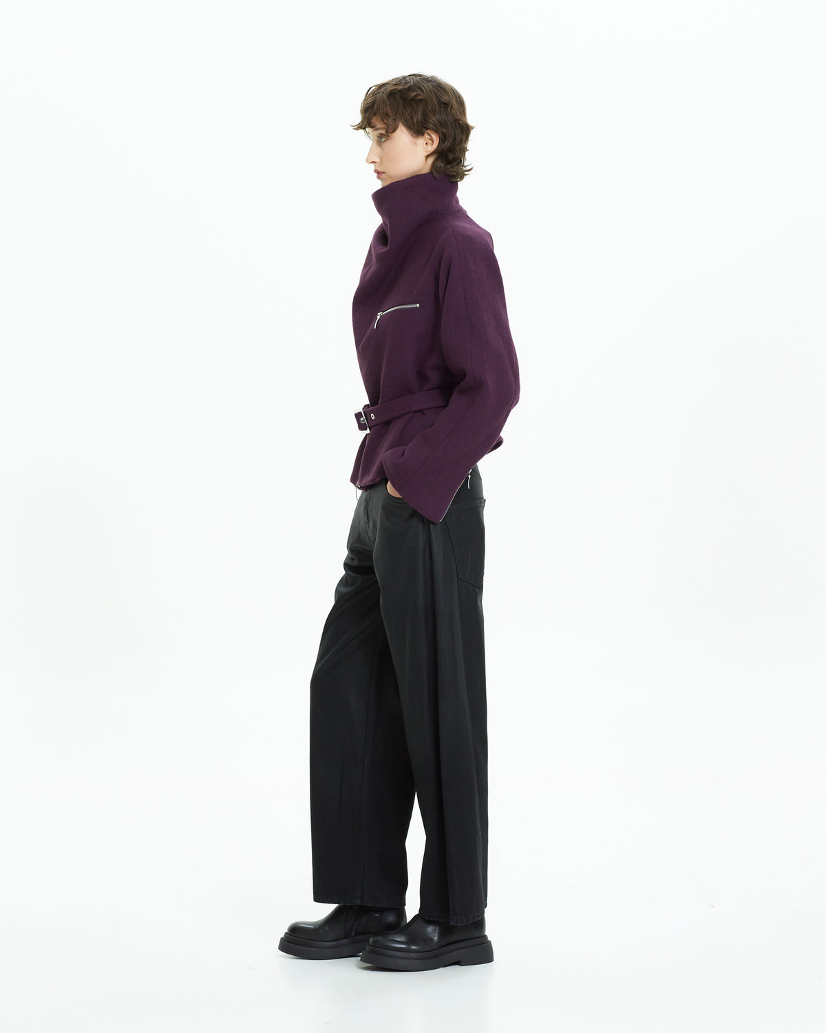 MLO Giacca corta con zip ROSA
