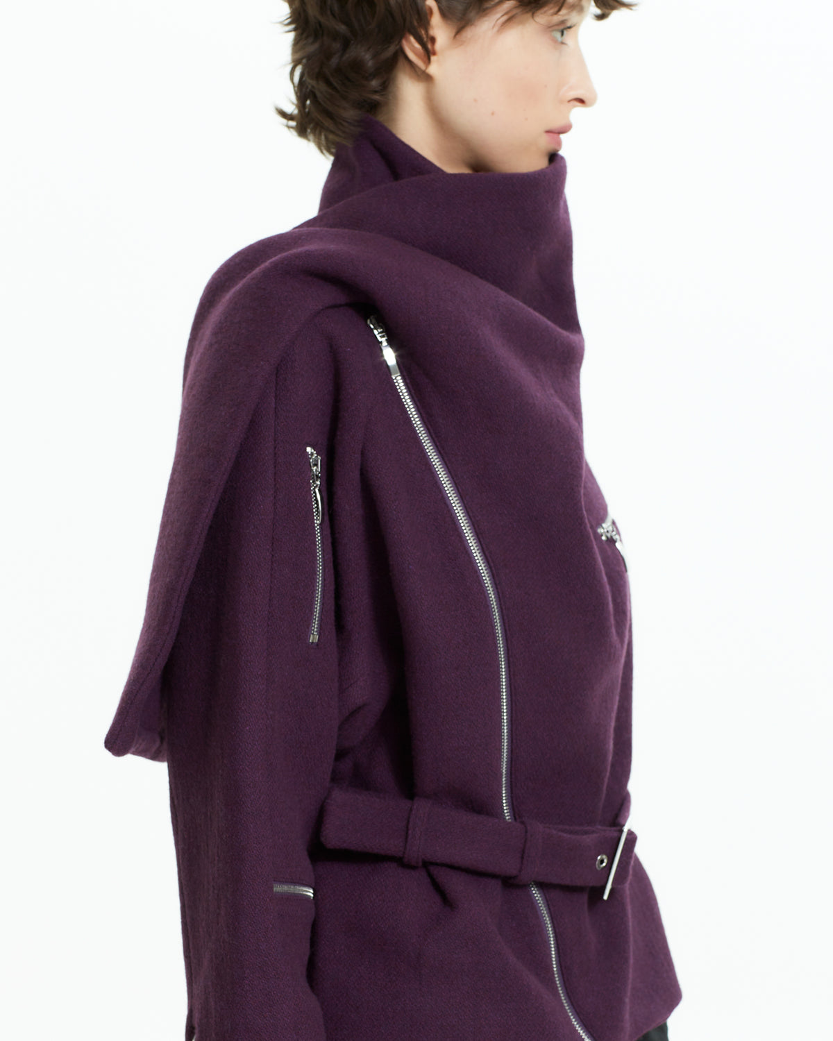 MLO Giacca corta con zip ROSA