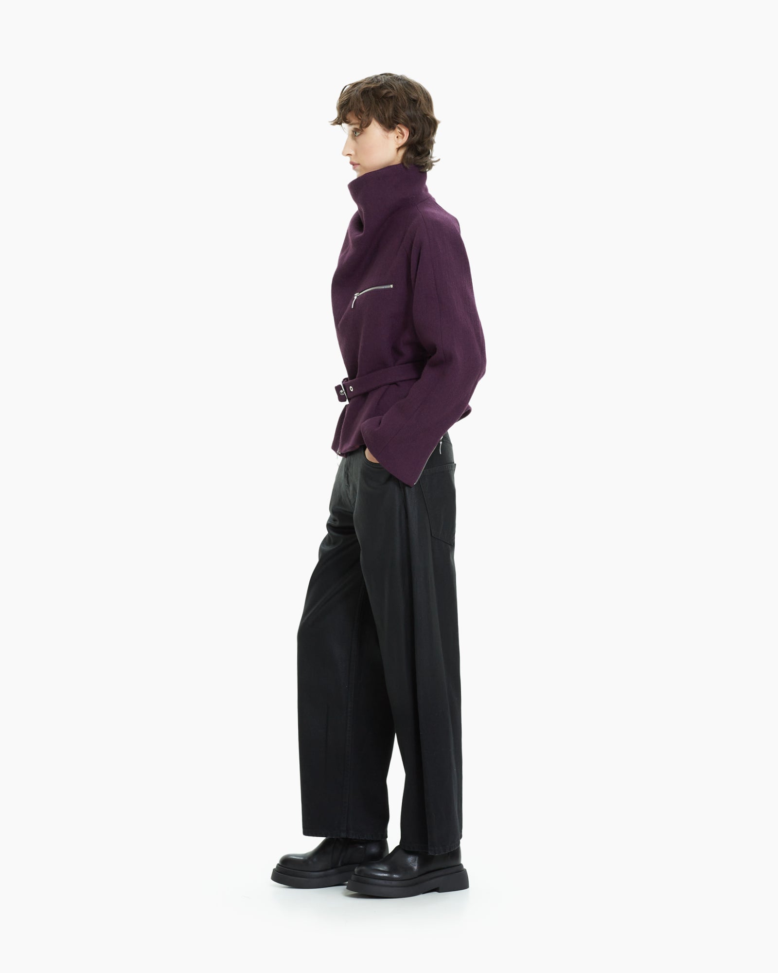 MLO Giacca corta con zip ROSA