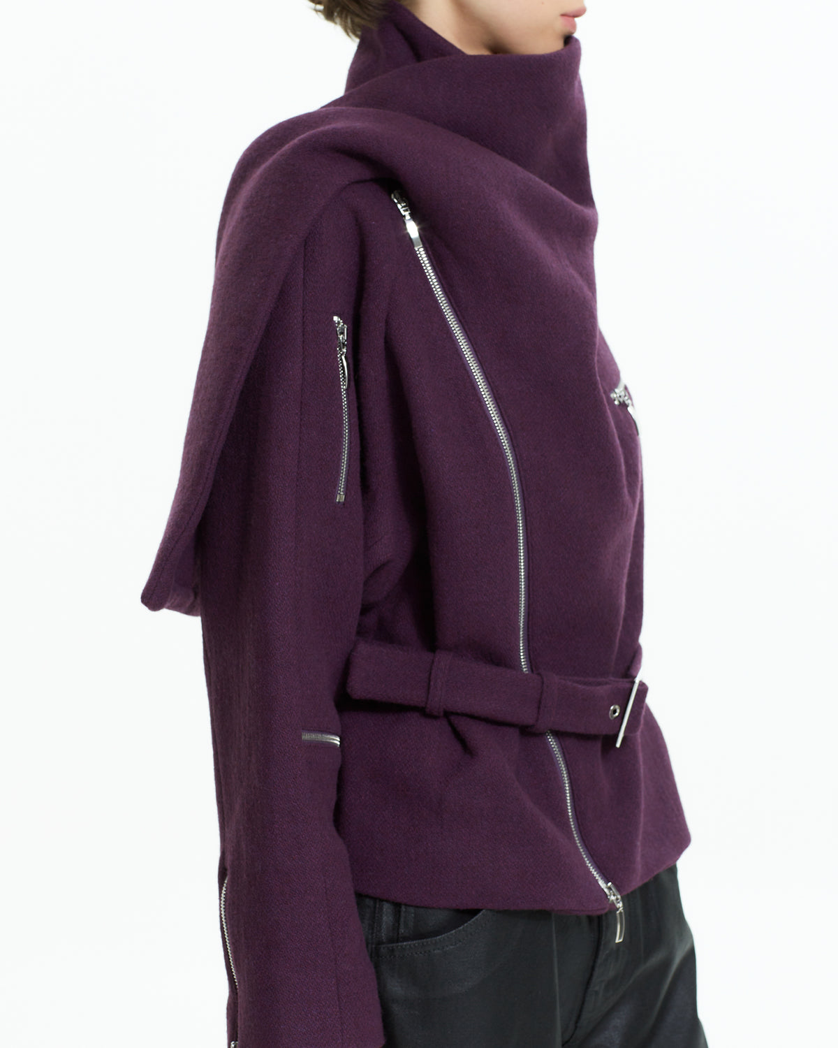 MLO Giacca corta con zip ROSA
