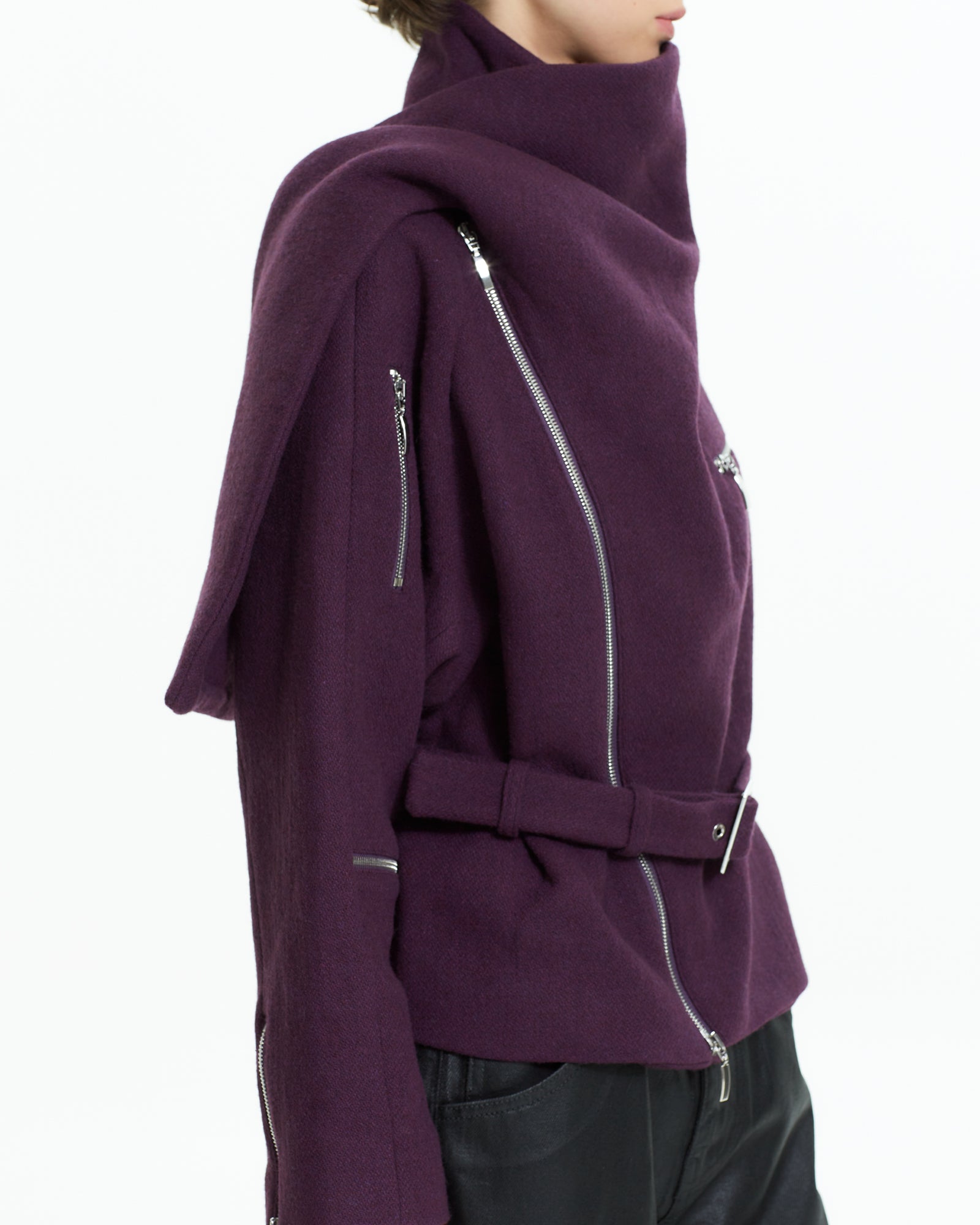 MLO Giacca corta con zip ROSA