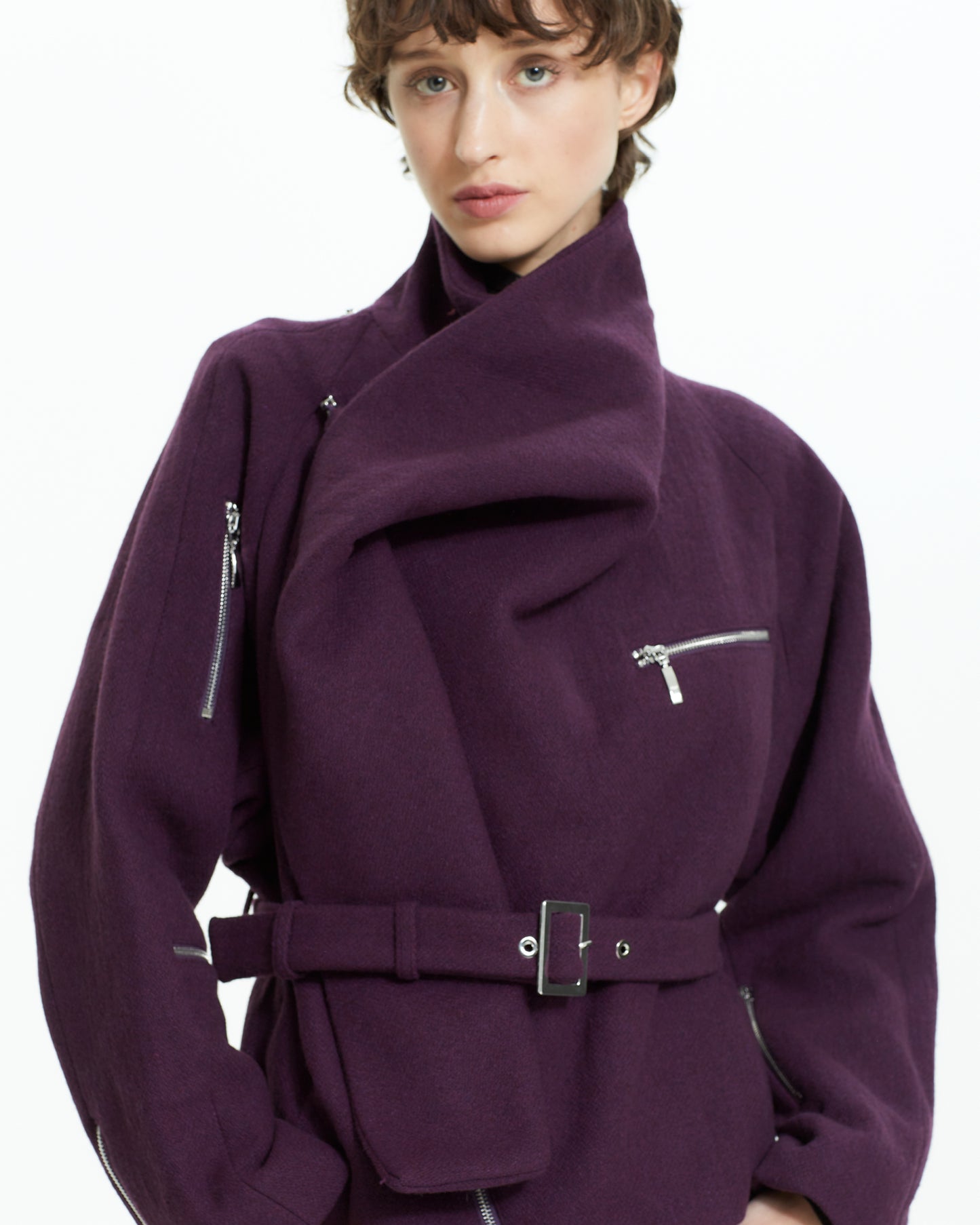 MLO Giacca corta con zip ROSA
