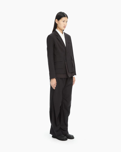 MLO Blazer nero con dettaglio gessato NERO
