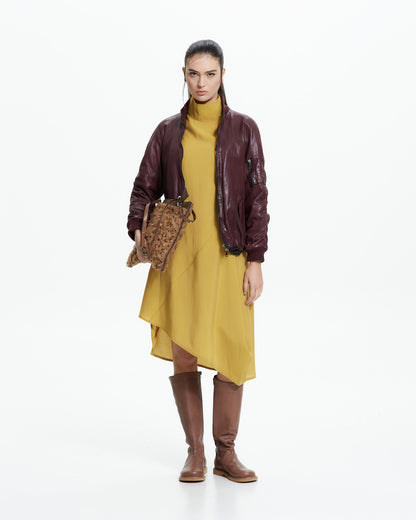 MLO Bomber in pelle ROSSO