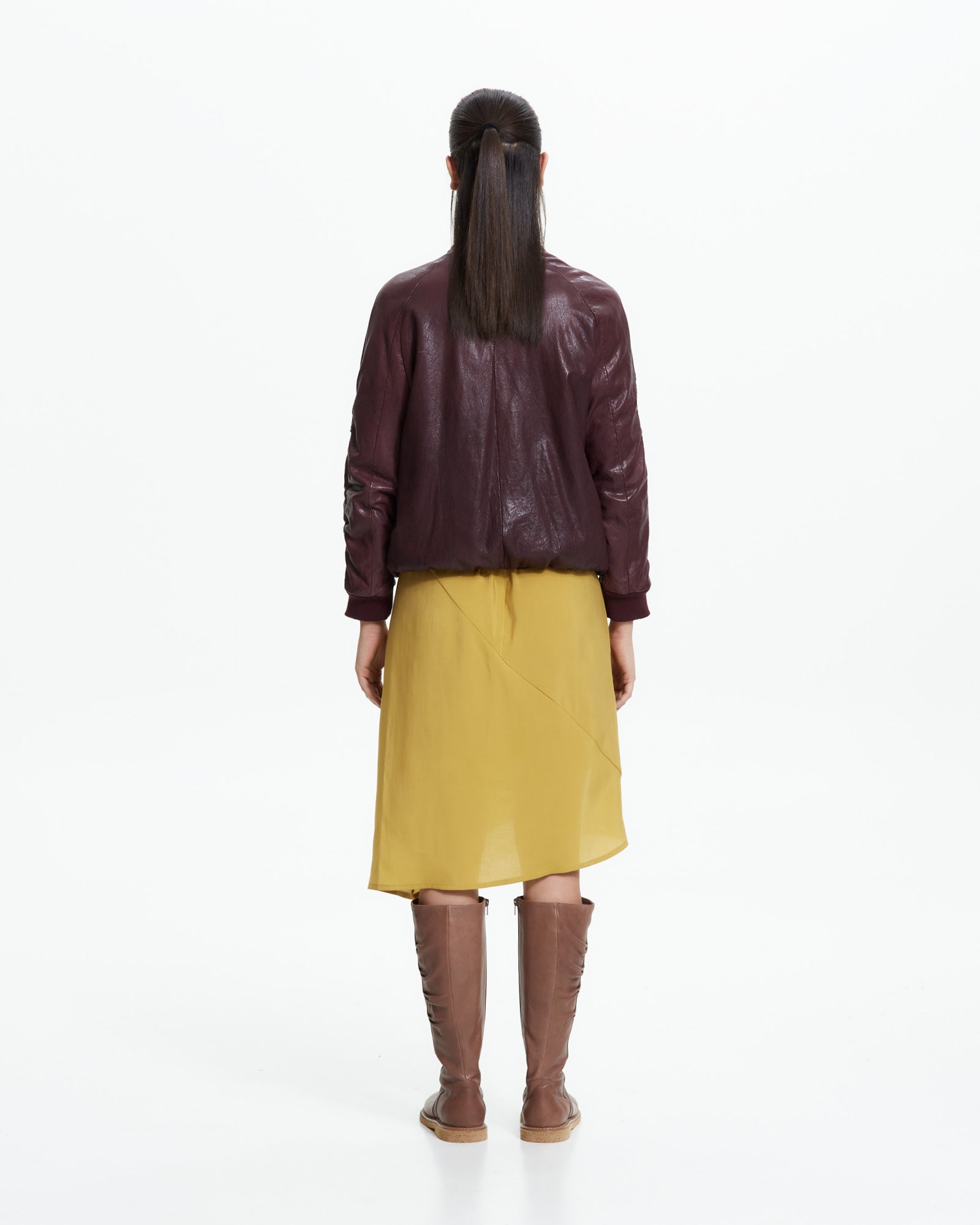 MLO Bomber in pelle ROSSO