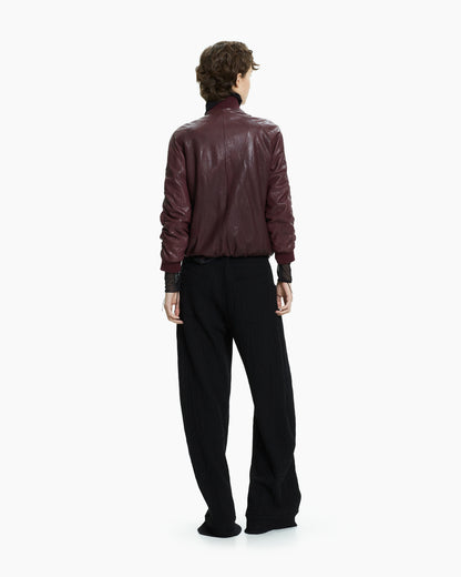MLO Bomber in pelle ROSSO