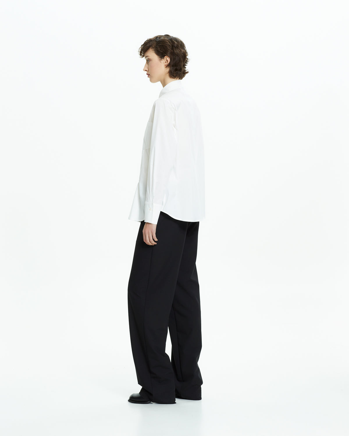 MLO Camicia con tagli asimmetrici BIANCO