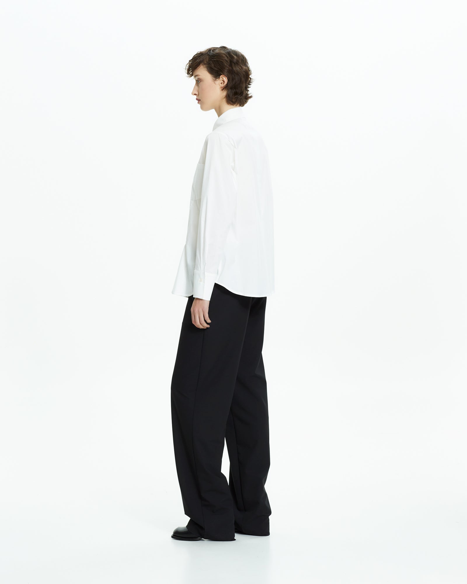 MLO Camicia con tagli asimmetrici BIANCO
