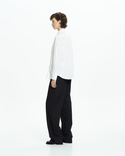 MLO Camicia con tagli asimmetrici BIANCO