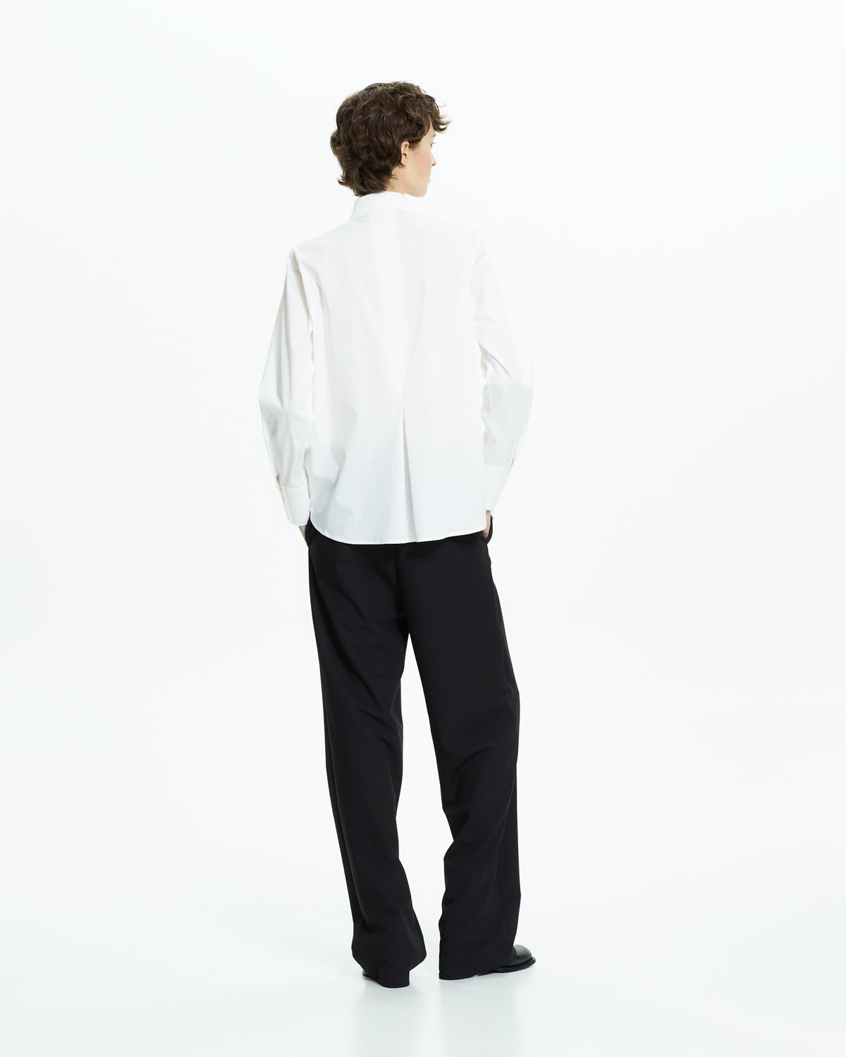 MLO Camicia con tagli asimmetrici BIANCO